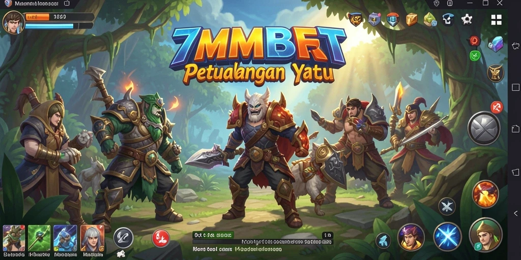 Screenshot gameplay <strong>7MMBET</strong> menunjukkan petualangan seru dalam dunia RPG.