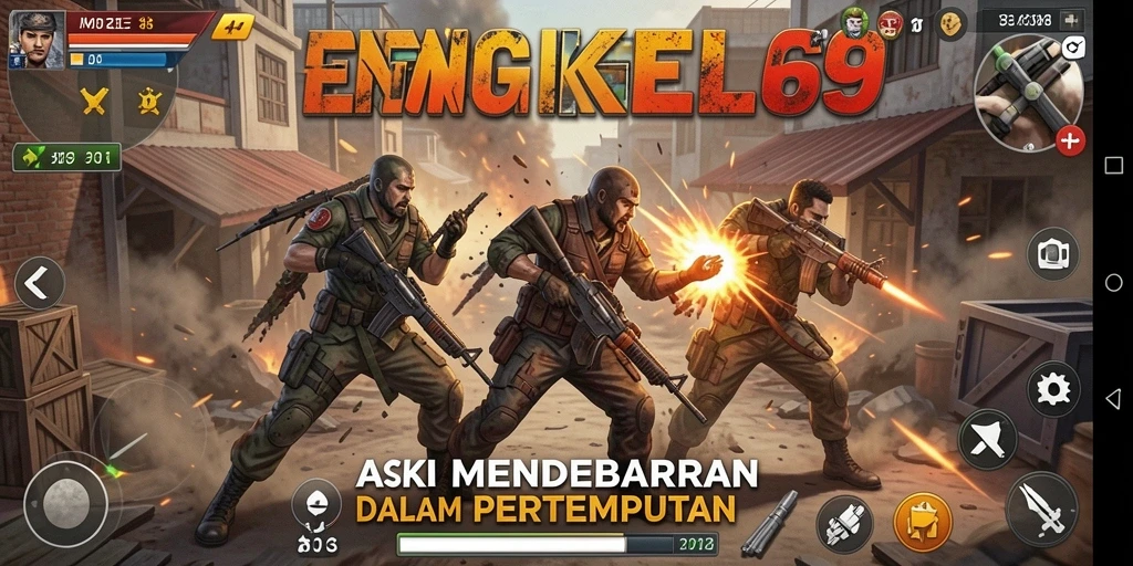 Screenshot menunjukkan aksi seru dan grafik yang memukau dari BENGKEL69.