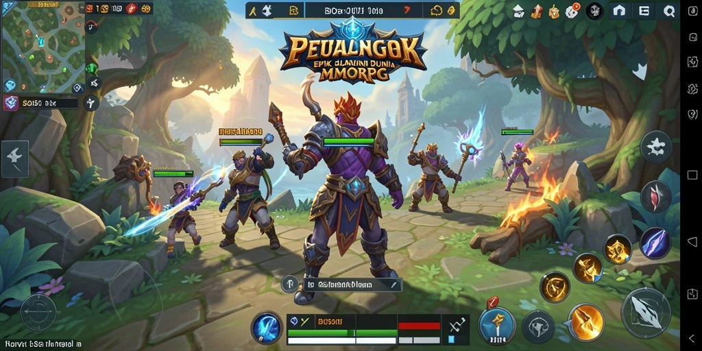 Screenshot BOS01 menampilkan aksi gameplay yang seru dalam dunia MMORPG.