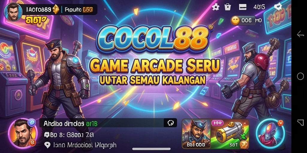Screenshot gameplay COCOL88 menunjukkan aksi cepat dan tantangan arcade.