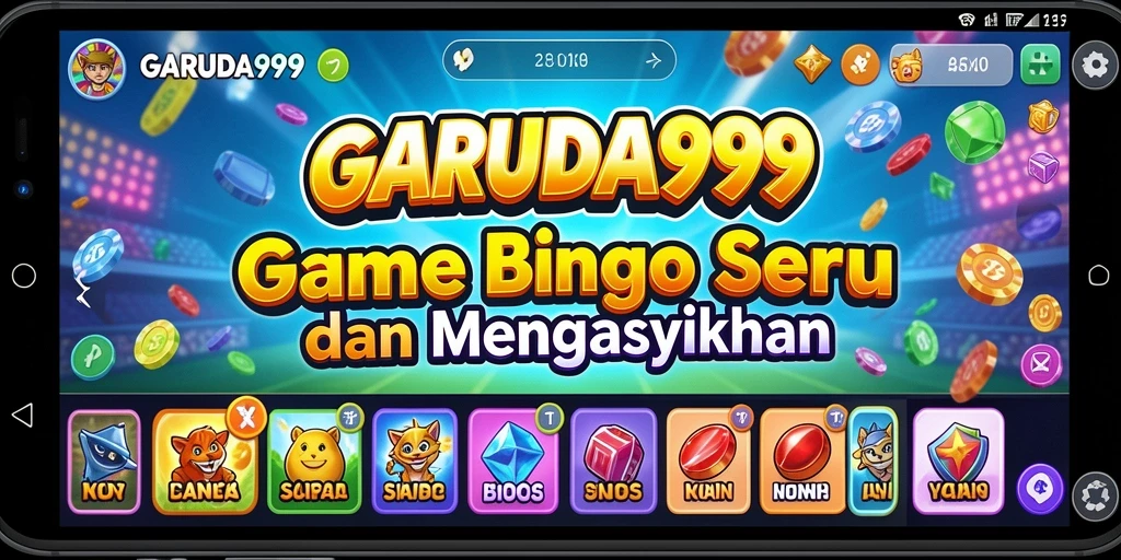 Tampilan utama gameplay Bingo yang seru di GARUDA999.