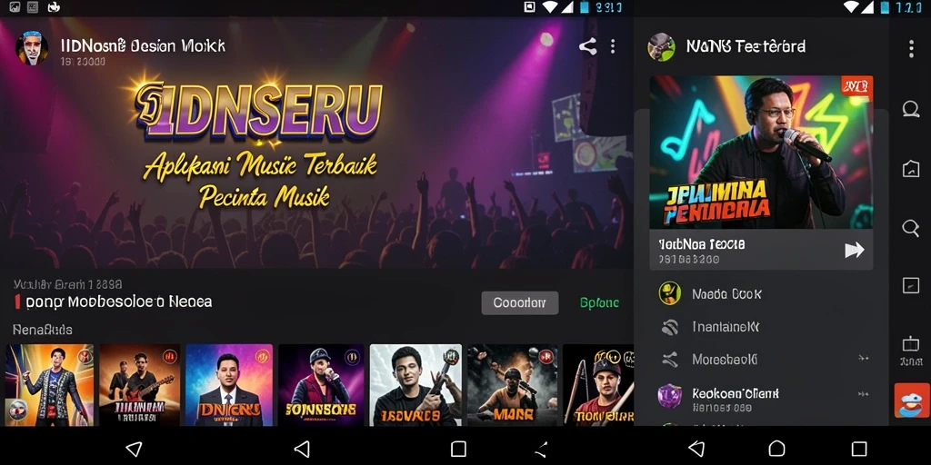 Tangkapan layar utama IDNSERU menampilkan gameplay musik yang interaktif dan menyenangkan.
