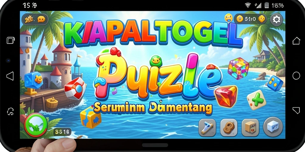 Screenshot gameplay KAPALTOGEL yang menunjukkan aksi pemecahan teka-teki.