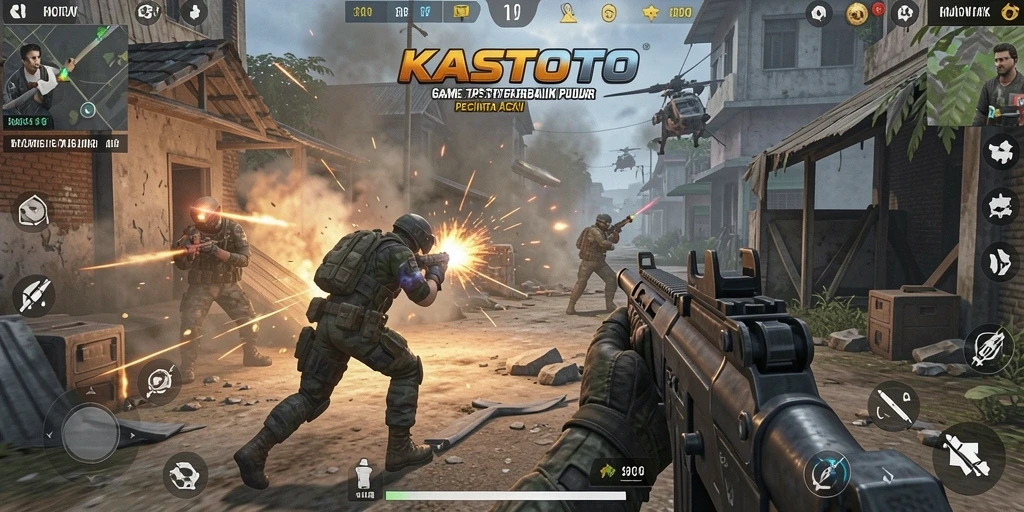 Tampilkan gameplay seru KASTOTO dengan aksi TPS yang intens.