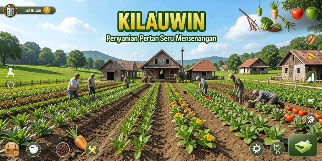 Screenshot KILAUWIN menampilkan gameplay pertanian yang interaktif dan seru.