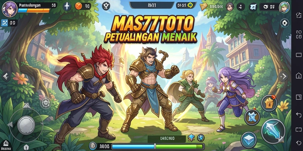 Screenshot gameplay <strong>MAS77TOTO</strong> yang menampilkan aksi karakter anime.