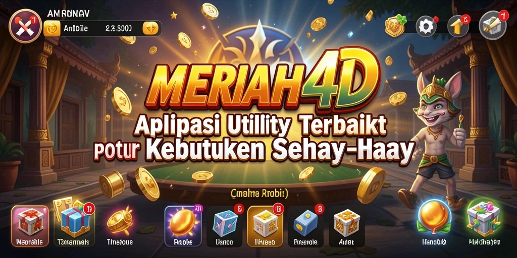 Tampilan utama MERIAH4D dengan fitur-fitur Utility yang bermanfaat.