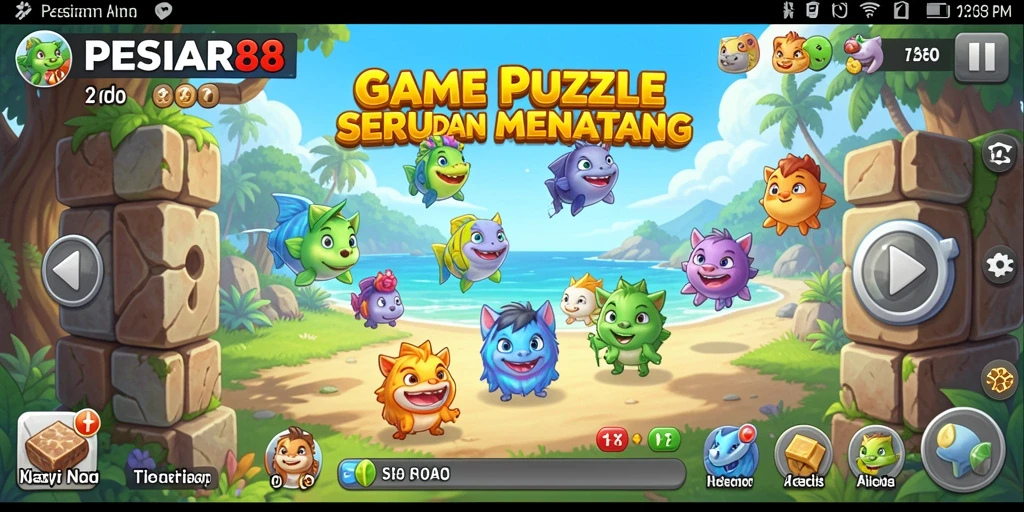 Screenshot gameplay PESIAR88 yang menampilkan teka-teki menarik.