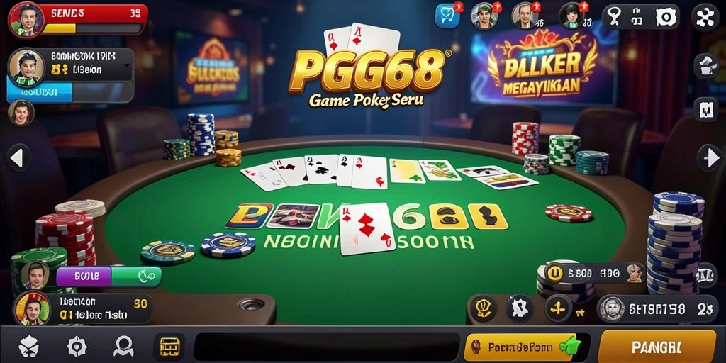 Tampilan gameplay PGG68 yang seru dan mengasyikkan saat bermain poker