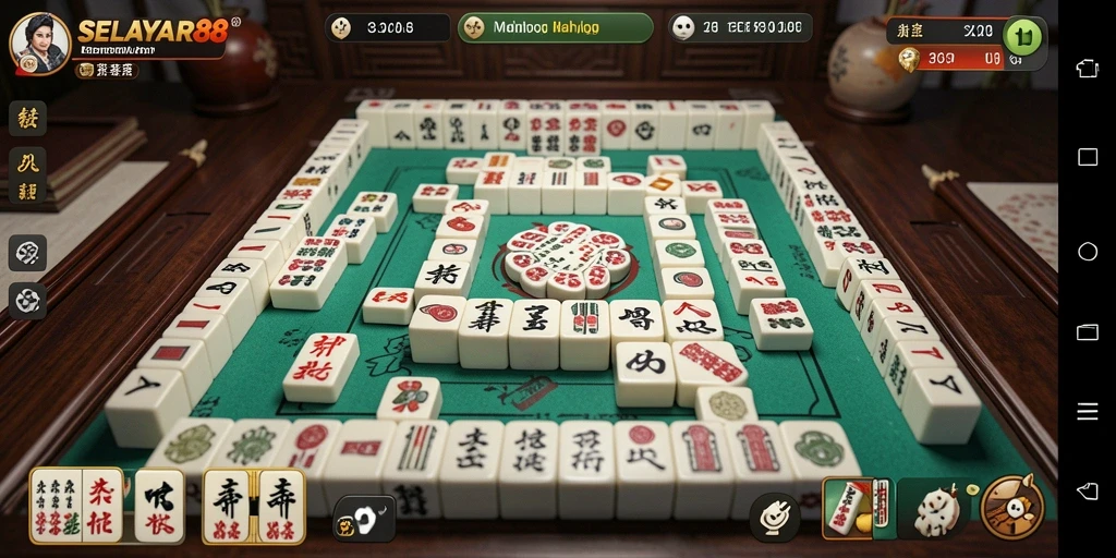 Tampilan gameplay SELAYAR88 yang menarik dan menantang di papan Mahjong.