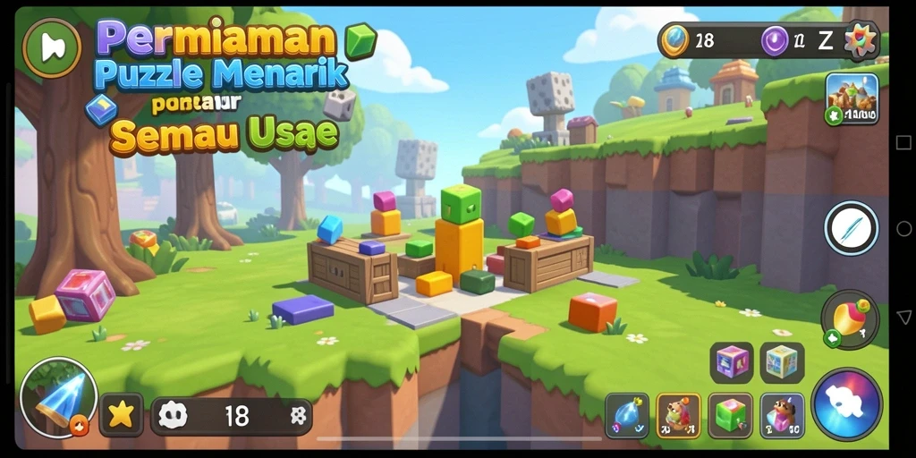 Screenshot gameplay Z18 menampilkan tantangan seru dalam permainan Puzzle.